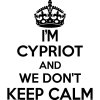 Cypriot Wall Sticker... 20 inches Tall We Don't Keep Calm Vinyl Wall Art