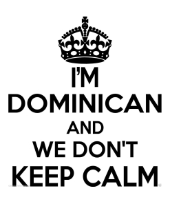 Dominican Wall Sticker... 20 inches Tall We Don't Keep Calm Vinyl Wall Art
