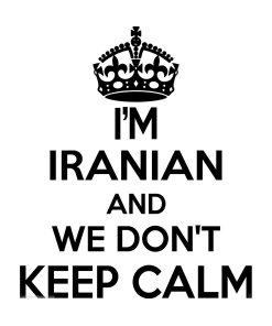 Iranian Wall Sticker... 20 inches Tall We Don't Keep Calm Vinyl Wall Art