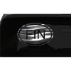 FIN Sticker Finland Country Code oval all chrome & regular vinyl color choices