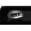 MILF Sticker Funny oval euro all chrome & regular vinyl color choices