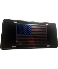 US American Flag Heavy Duty Aluminum License Plate S5