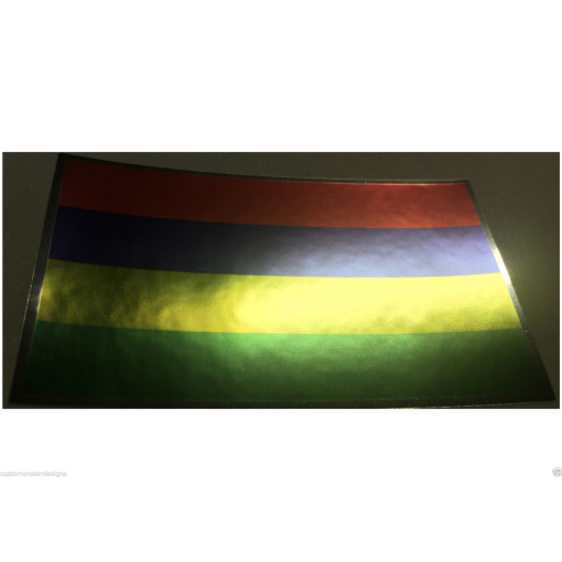 MAURITIUS FLAG Decal Vinyl Sticker chrome or white vinyl decal and 15 sizes!