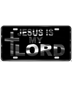 Jesus is My Lord License Plate Jesus Religious Chrome and Regular Vinyl Choices