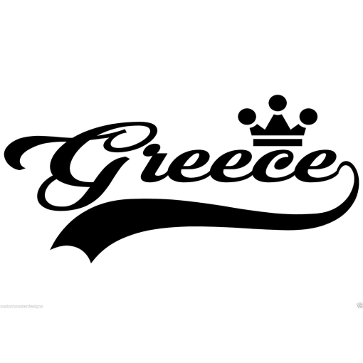 Greece Sticker... Greece Vinyl Wall Art Quote Decor Words Decals Sticker