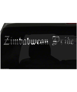 ZIMBABWEAN PRIDE decal Country Pride vinyl sticker all size & colors FAST Ship!