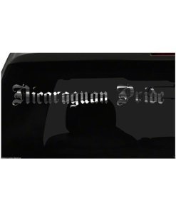 NICARAGUAN PRIDE decal Country Pride vinyl sticker all size & colors FAST Ship!