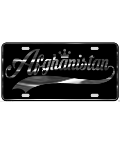 Afghanistan Country Name Heavy Duty Aluminum License Plate