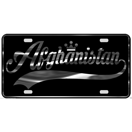 Afghanistan Country Name Heavy Duty Aluminum License Plate