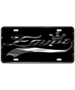 Egypt License Plate All Mirror Plate & Chrome and Regular Vinyl Choices