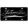 France License Plate All Mirror Plate & Chrome and Regular Vinyl Choices
