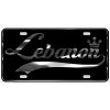 Lebanon License Plate All Mirror Plate & Chrome and Regular Vinyl Choices