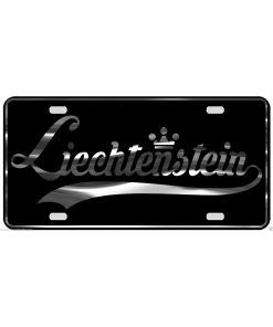 Liechtenstein License Plate All Mirror Plate & Chrome and Regular Vinyl Choices