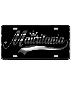 Mauritania License Plate All Mirror Plate & Chrome and Regular Vinyl Choices