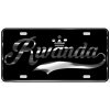 Rwanda License Plate All Mirror Plate & Chrome and Regular Vinyl Choices