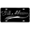 San Marino License Plate All Mirror Plate & Chrome and Regular Vinyl Choices