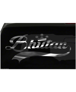 Bhutan sticker Country Pride Sticker all chrome and regular colors choices
