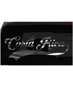 Costa Rica sticker Country Pride Sticker all chrome and regular colors choices