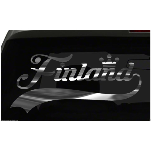 Finland sticker Country Pride Sticker all chrome and regular colors choices