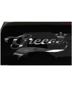 Greece sticker Country Pride Sticker all chrome and regular colors choices