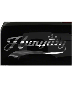 Hungary sticker Country Pride Sticker all chrome and regular colors choices