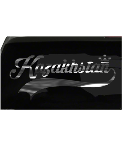 Kazakhstan sticker Country Pride Sticker all chrome and regular colors choices