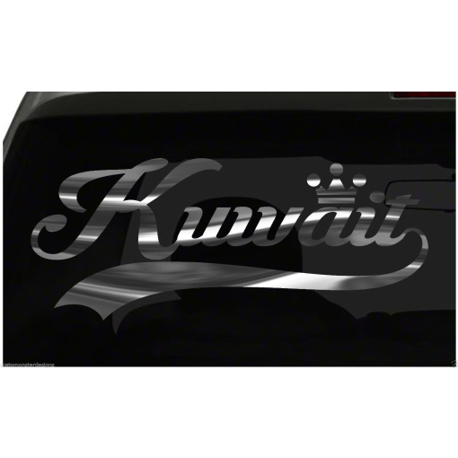 Kuwait sticker Country Pride Sticker all chrome and regular colors choices