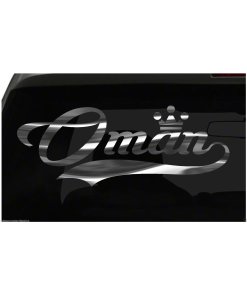 Oman sticker Country Pride Sticker all chrome and regular colors choices