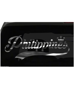 Philippines sticker Country Pride Sticker all chrome and regular colors choices
