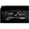 Saint Lucia sticker Country Pride Sticker all chrome and regular colors choices