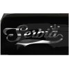 Serbia sticker Country Pride Sticker all chrome and regular colors choices
