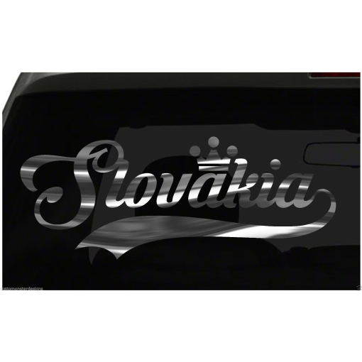 Slovakia sticker Country Pride Sticker all chrome and regular colors choices