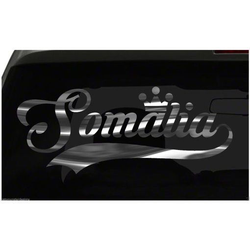 Somalia sticker Country Pride Sticker all chrome and regular colors choices