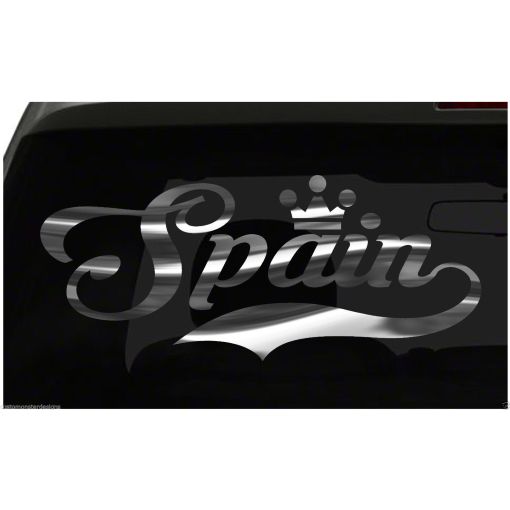 Spain sticker Country Pride Sticker all chrome and regular colors choices