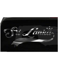 Sri Lanka sticker Country Pride Sticker all chrome and regular colors choices