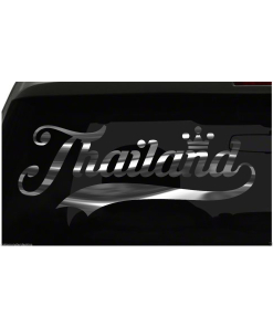 Thailand sticker Country Pride Sticker all chrome and regular colors choices