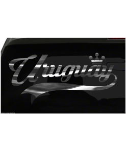 Uruguay sticker Country Pride Sticker all chrome and regular colors choices