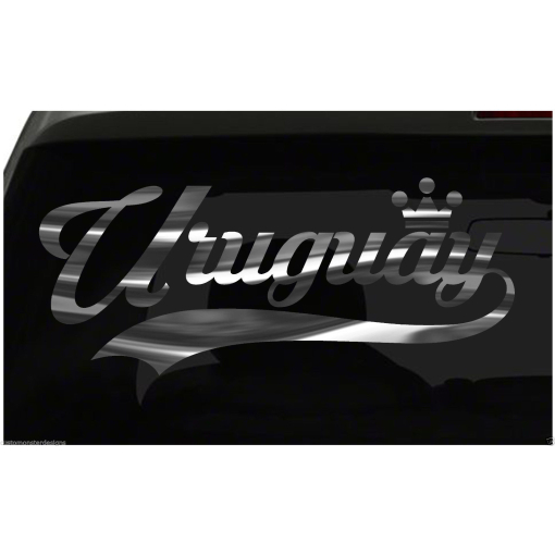 Uruguay sticker Country Pride Sticker all chrome and regular colors choices