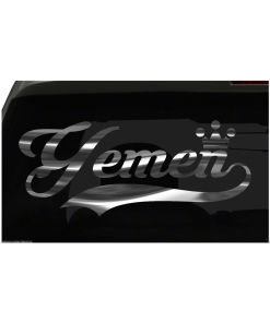 Yemen sticker Country Pride Sticker all chrome and regular colors choices