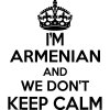 Armenian Wall Sticker... 20 inches Tall We Don't Keep Calm Vinyl Wall Art