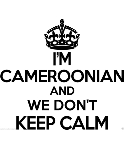 Cameroonian Wall Sticker..20 inches Tall We Don't Keep Calm Vinyl Wall Art Decor