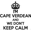 Cape Verdean Wall Sticker 20 inches Tall We Don't Keep Calm Vinyl Wall Art Decor