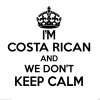 Costa Rican Wall Sticker... 20 inches Tall We Don't Keep Calm Vinyl Wall Art