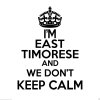 East Timorese Wall Sticker... 20 inches Tall We Don't Keep Calm Vinyl Wall Art