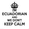 Ecuadorian Wall Sticker... 20 inches Tall We Don't Keep Calm Vinyl Wall Art