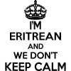 Eritrean Wall Sticker... 20 inches Tall We Don't Keep Calm Vinyl Wall Art