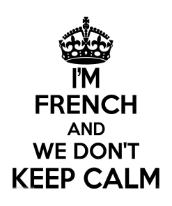 French Wall Sticker... 20 inches Tall We Don't Keep Calm Vinyl Wall Art