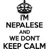 Nepalese Wall Sticker... 20 inches Tall We Don't Keep Calm Vinyl Wall Art