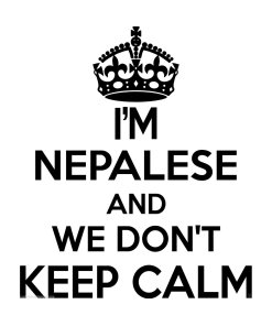 Nepalese Wall Sticker... 20 inches Tall We Don't Keep Calm Vinyl Wall Art