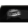 NBK Sticker Natural Born Killer oval euro chrome & regular vinyl color choices